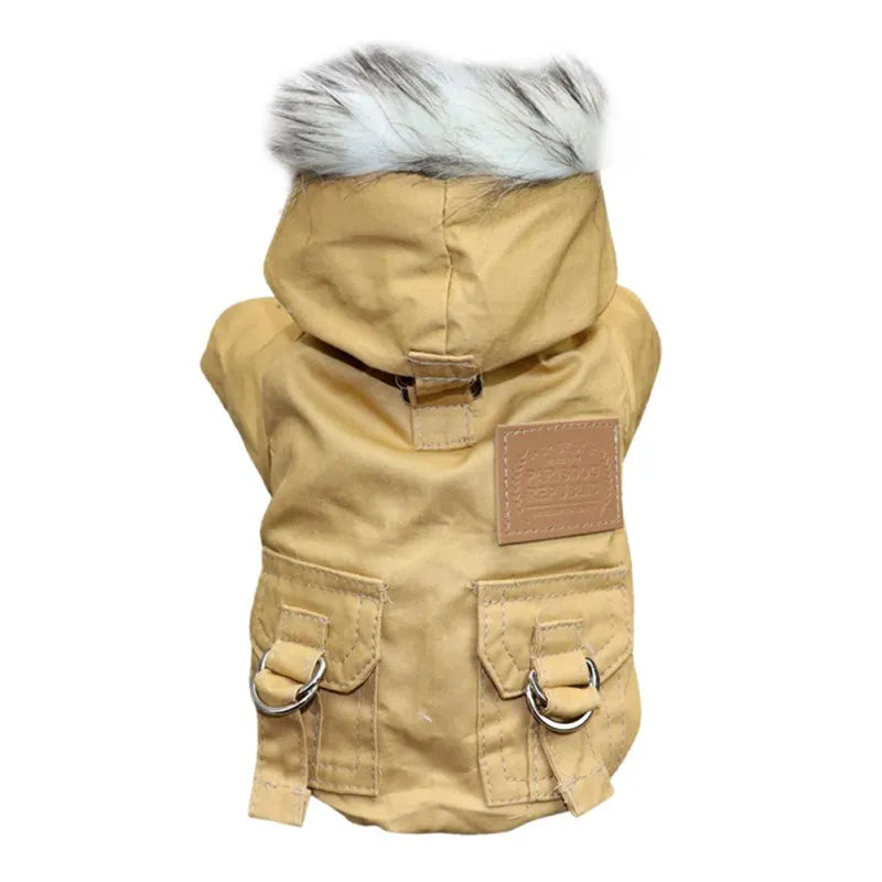 Winter Pet jacket and Faux Fur Collar