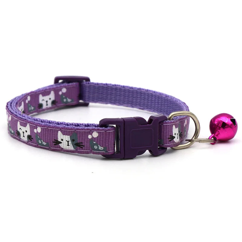 Colorful Cats Pattern Adjustable Collars