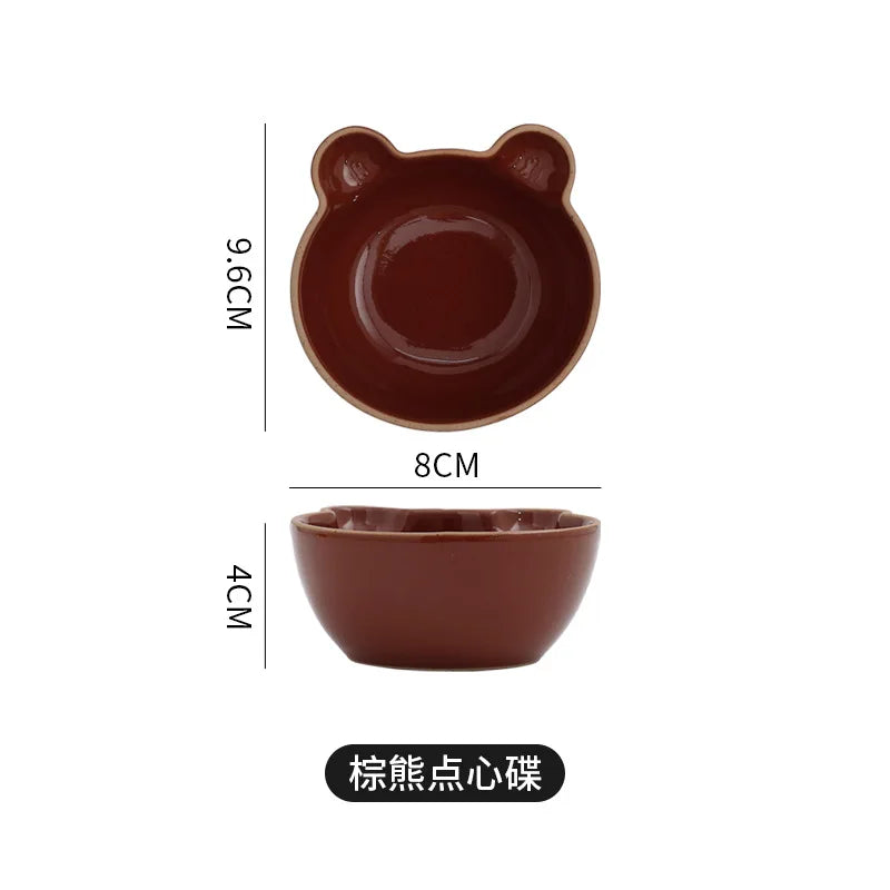 Lovely Ceramic Dishes Cartoon Animal Dishes