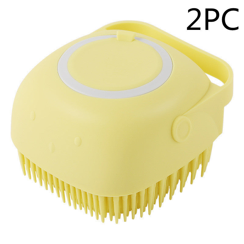 Silicone Dog Bath Massage Grooming Brush