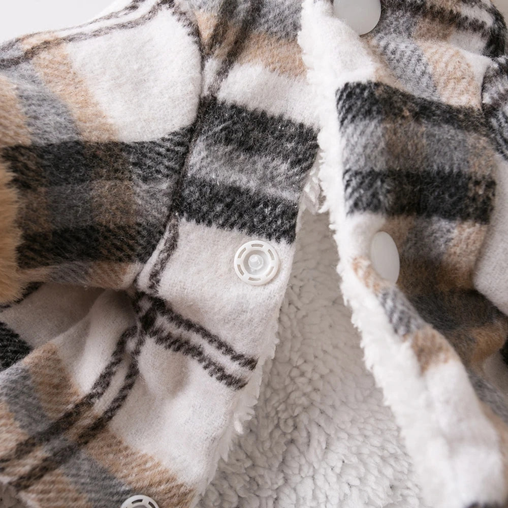 Pet Clothes Lattice Coat