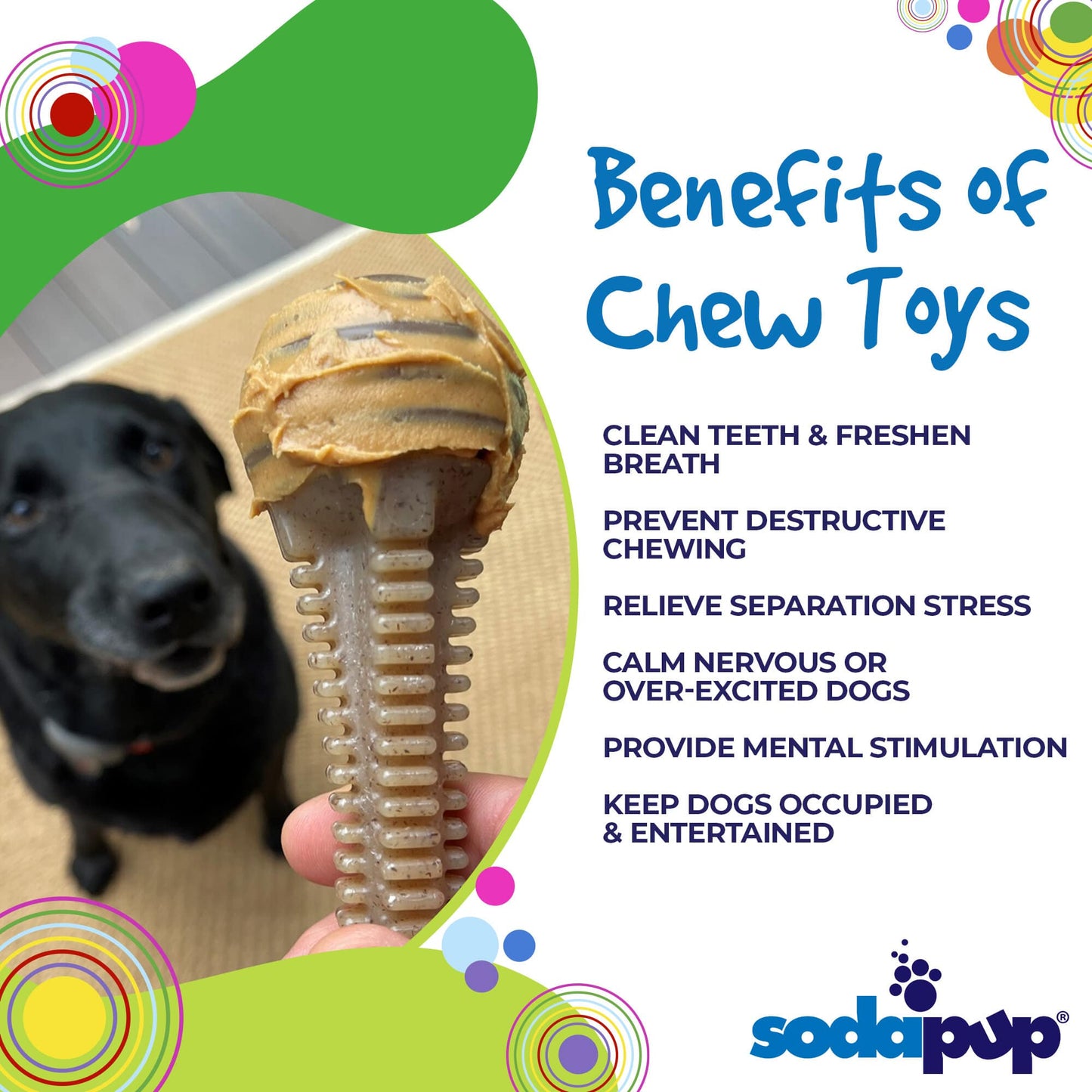 Honey Bone Dental Tower eChew Ultra Durable Nylon Dog Chew Toy - original