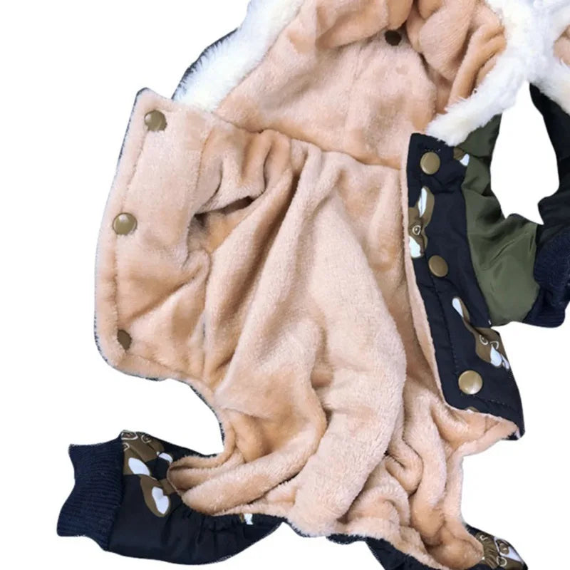 Waterproof Hooded Dog Jacket