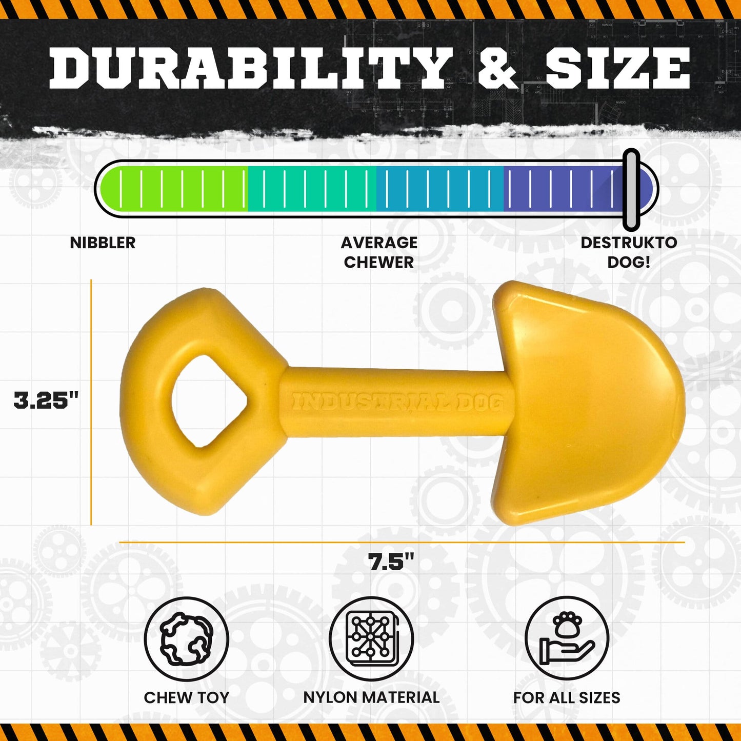 Shovel Ultra Durable Nylon Dog Chew Toy