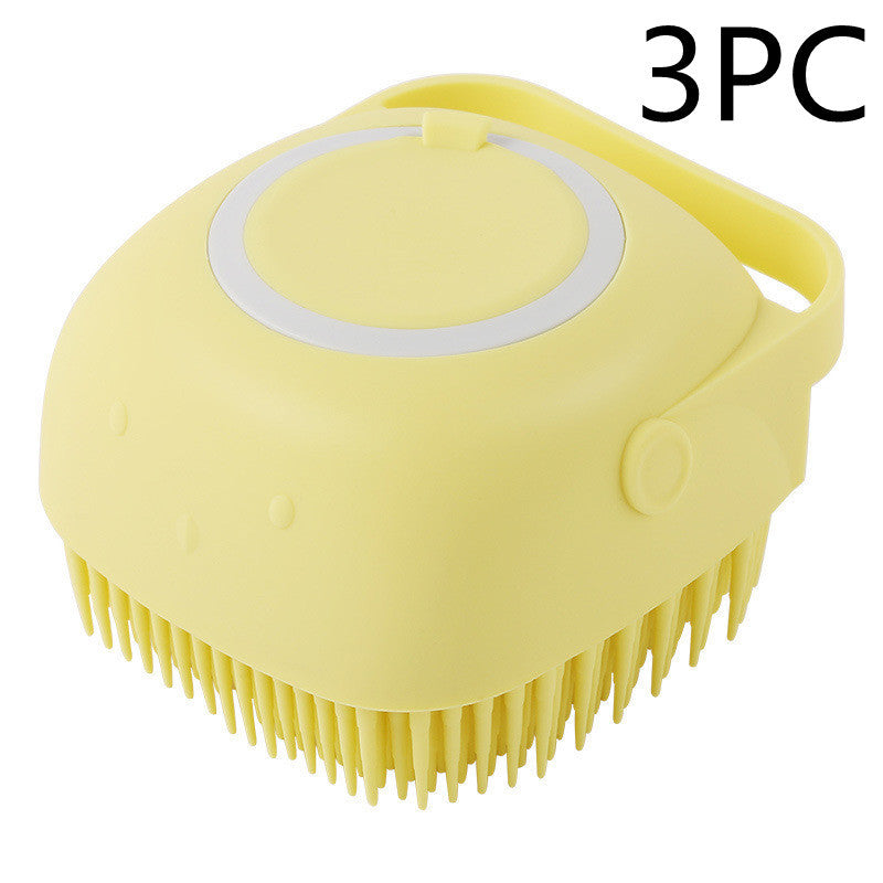 Silicone Dog Bath Massage Grooming Brush