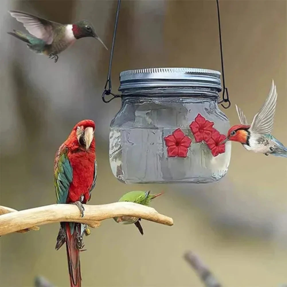 Hummingbirds Feeder Rustic Look