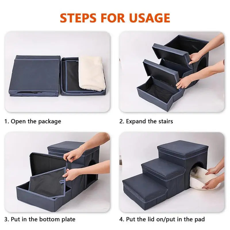 Pet Storage Stairs 3 Steps Stairs