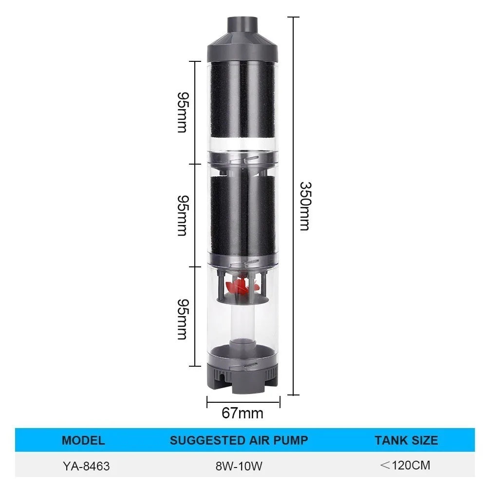 Aquarium Ultra-Quiet Suction Fish waste Separator