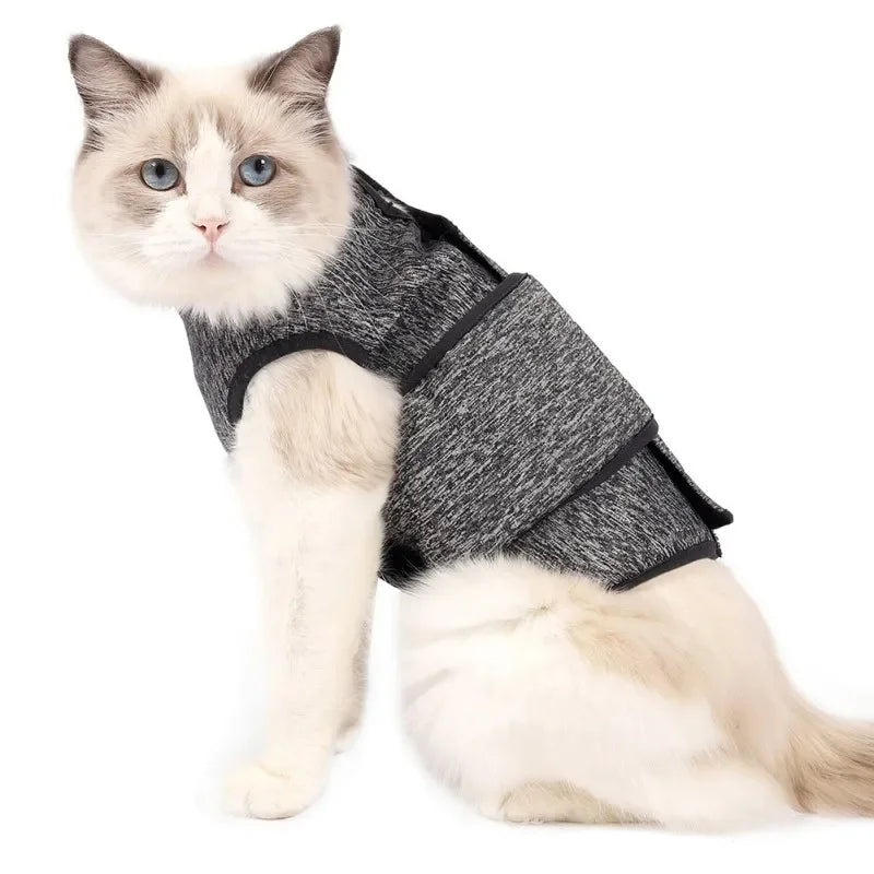 Cat Vest Cat Clothes Cats PostOperative Rehabilitation Clothing Pet Recovery Suit Pet Cat Protection Suit Treatment Vests