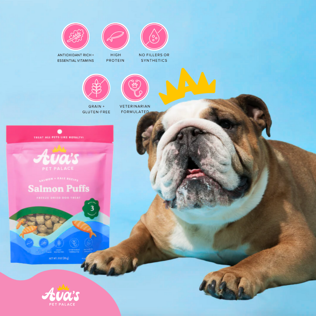 Freeze Dried Dog Treats - Salmon Puffs