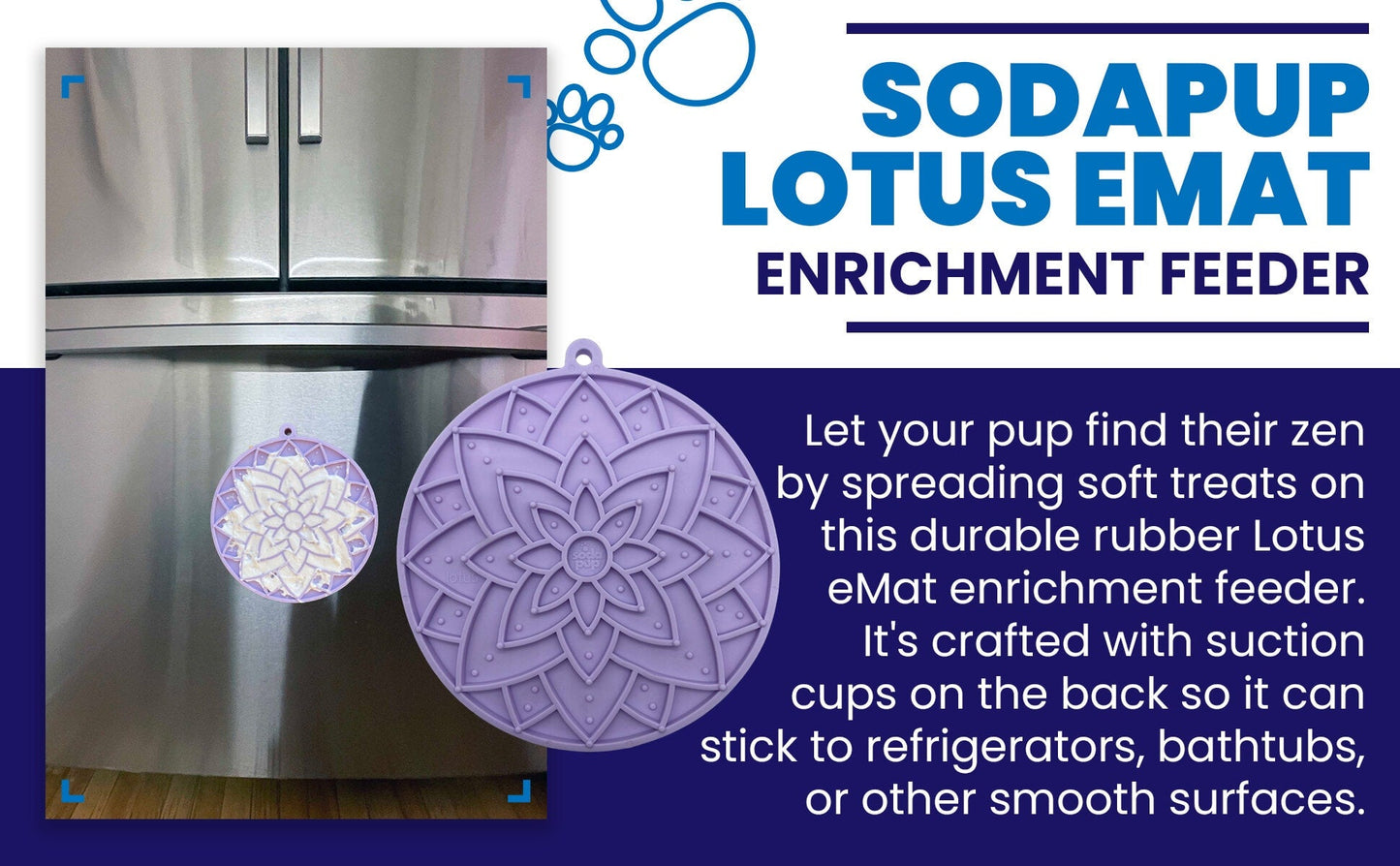 Lotus Design eMat Enrichment Lick Mat With Suction Cups