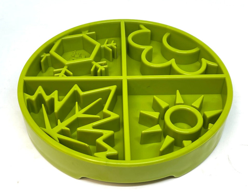 Four Seasons Design eTray Enrichment Shallow Slow Feeder Dog Bowl