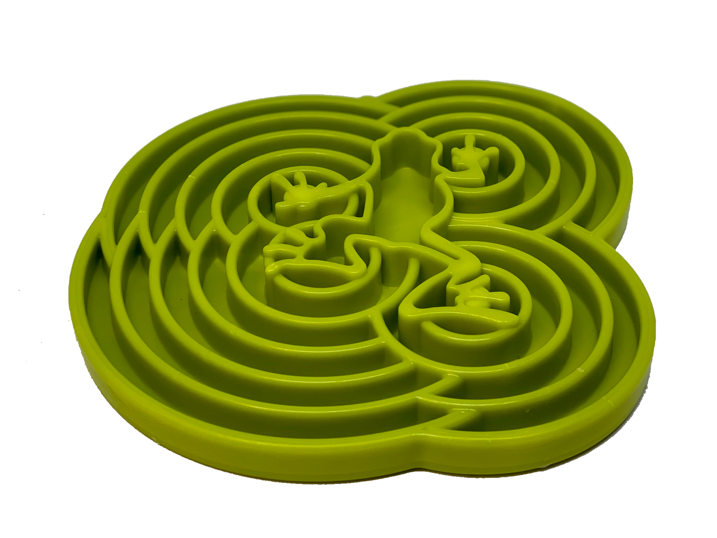 Water Frog Design eTray Enrichment Shallow Slow Feeder Dog Bowl