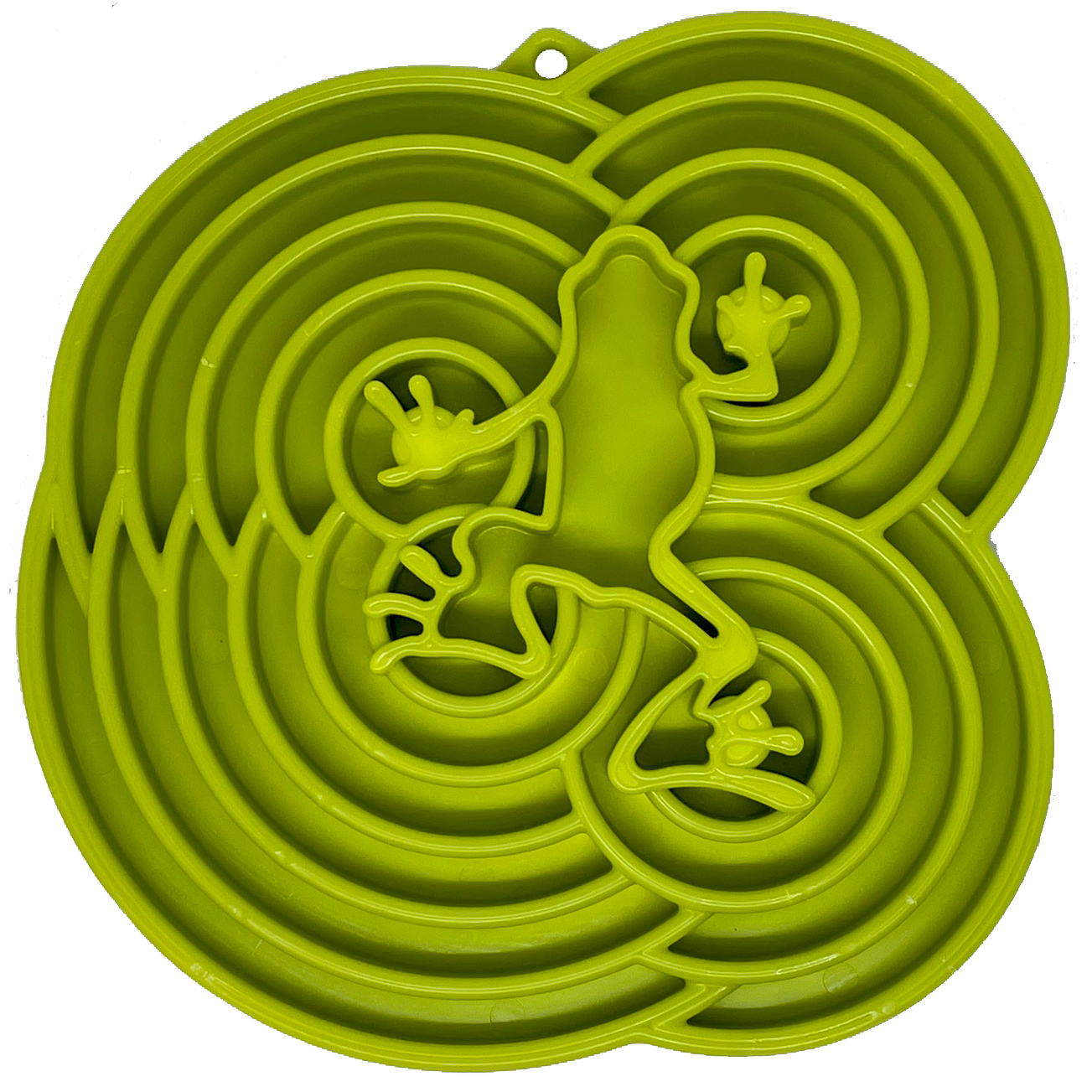 Water Frog Design eTray Enrichment Shallow Slow Feeder Dog Bowl