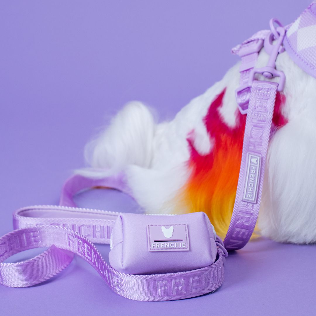 Frenchie Poo Bag Holder - Solid Lavender