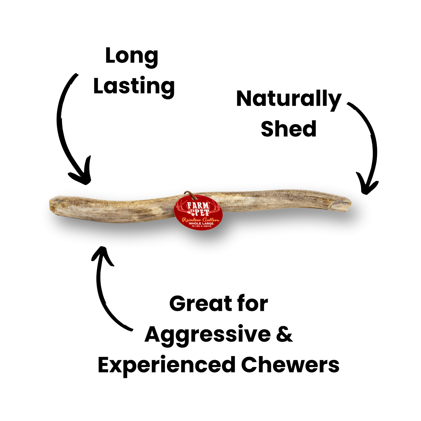 REINDEER ANTLERS FOR DOGS | ANTLER DOG CHEWS FOR AGGRESSIVE CHEWERS