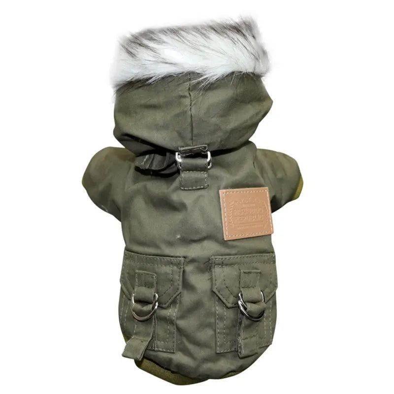 Winter Pet jacket and Faux Fur Collar