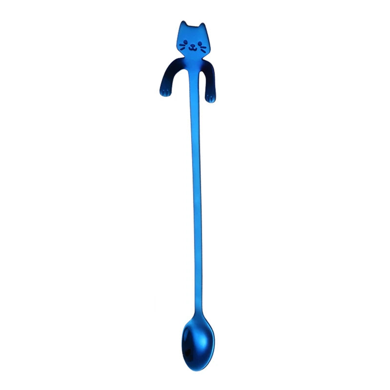 Stainless Steel Cat Coffee Spoon