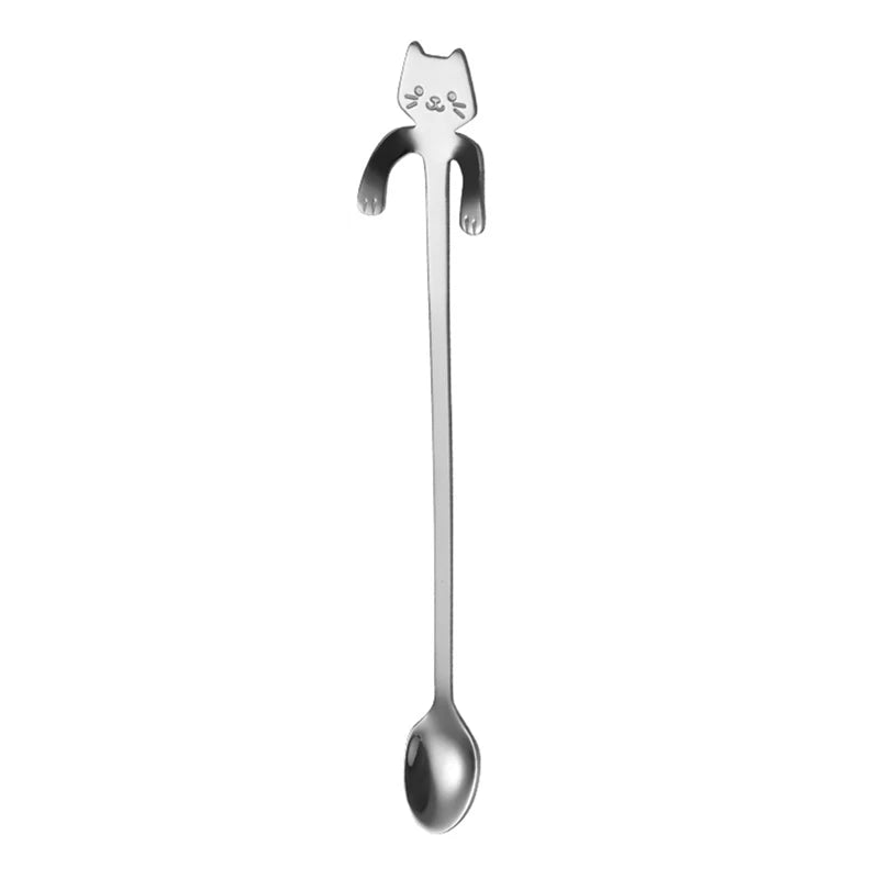 Stainless Steel Cat Coffee Spoon