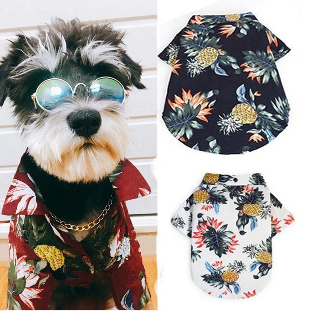 Hawaiian Beach pet T-Shirts