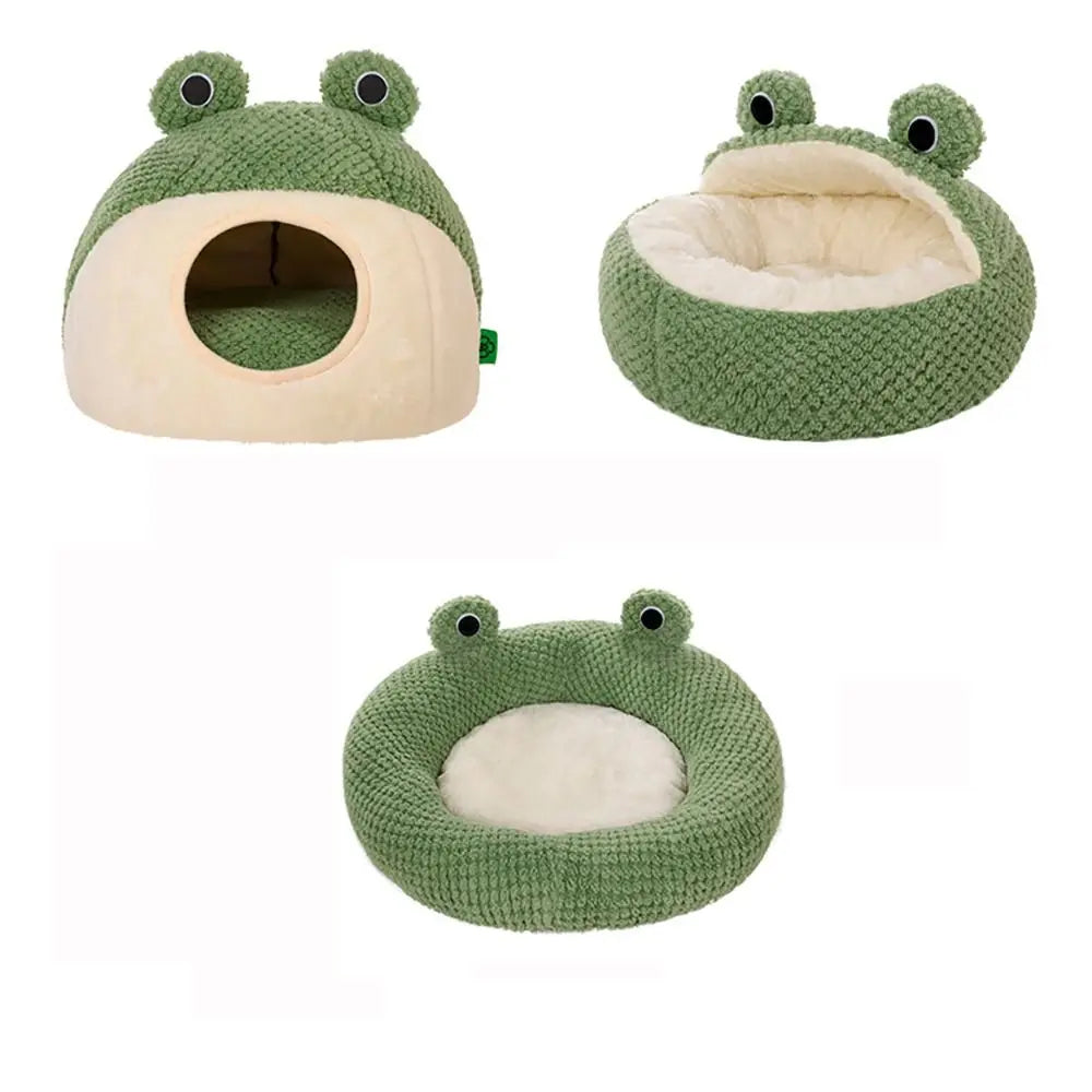 Soft Cat Bed, Frog Shape