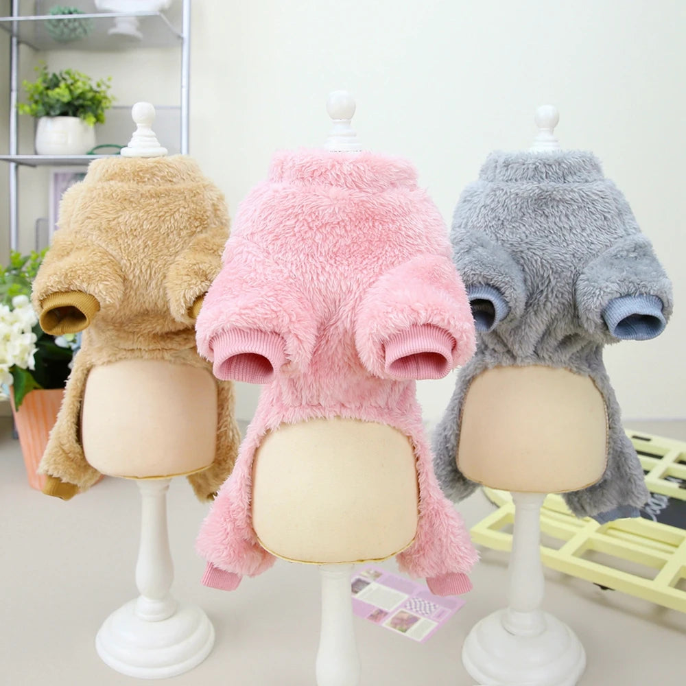 Winter Dog Clothes Warm Fleece Clothing