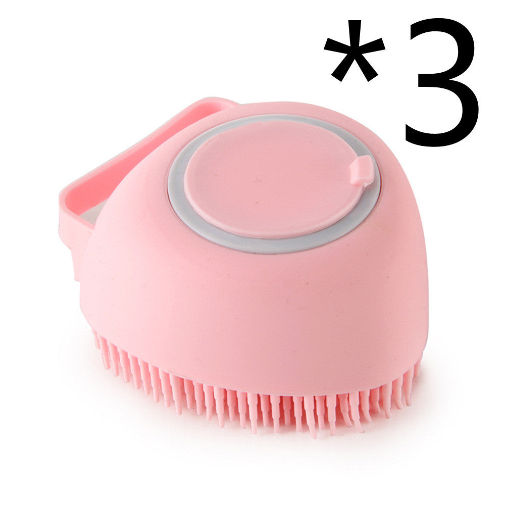 Silicone Dog Bath Massage Grooming Brush