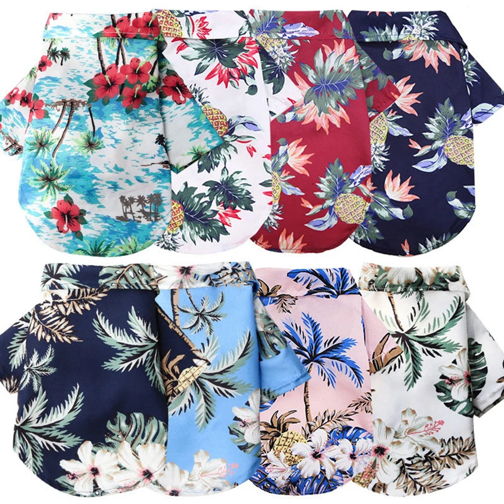 Hawaiian Beach pet T-Shirts