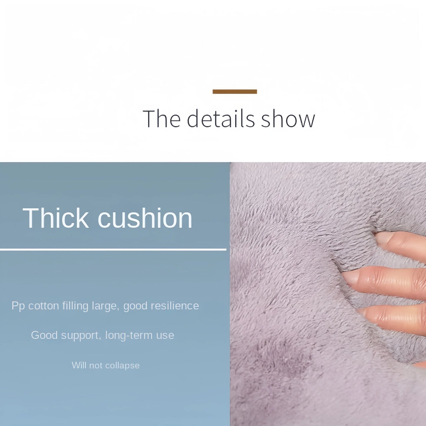 Semi Enclosed Plush Pet Bed