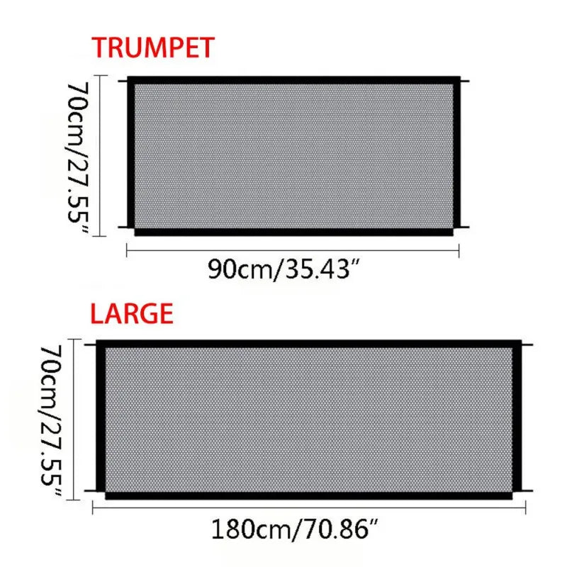 Pet Safety Gate Breathable Mesh Enclosure