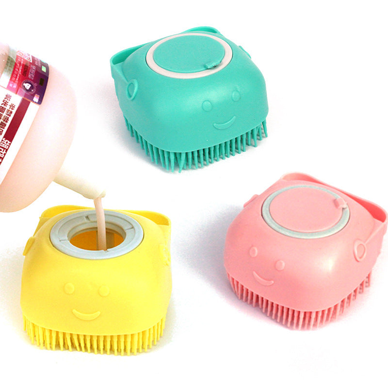 Silicone Dog Bath Massage Grooming Brush