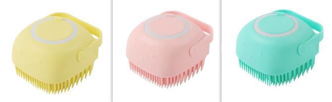 Silicone Dog Bath Massage Grooming Brush