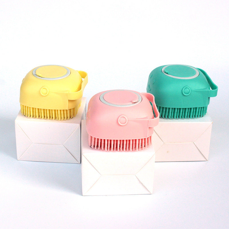 Silicone Dog Bath Massage Grooming Brush