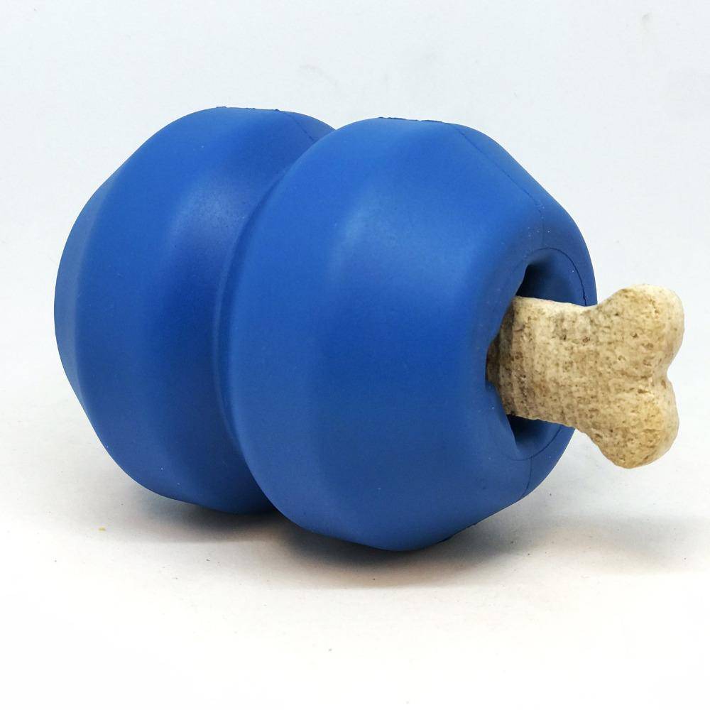 Double Trouble Durable Rubber Chew Toy and Treat Dispenser