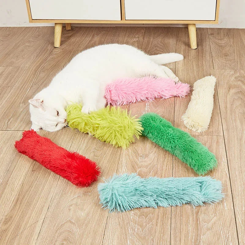 Cat Plush Long Pillow Catnip Toys