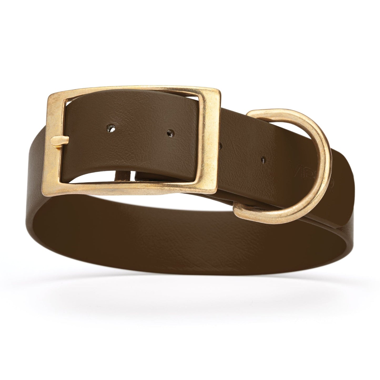 Viper Biothane Waterproof Dog Collar - Brass Hardware - 1.5in Wide - Size XXL (24" - 28")