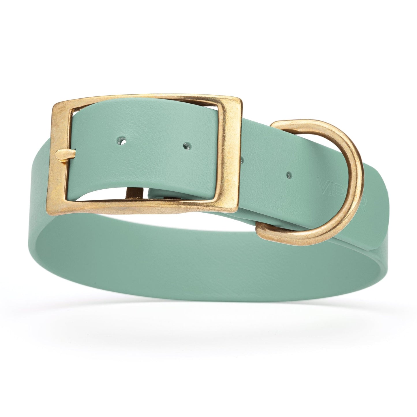 Viper Biothane Waterproof Dog Collar - Brass Hardware - 1.5in Wide - Size XXL (24" - 28")