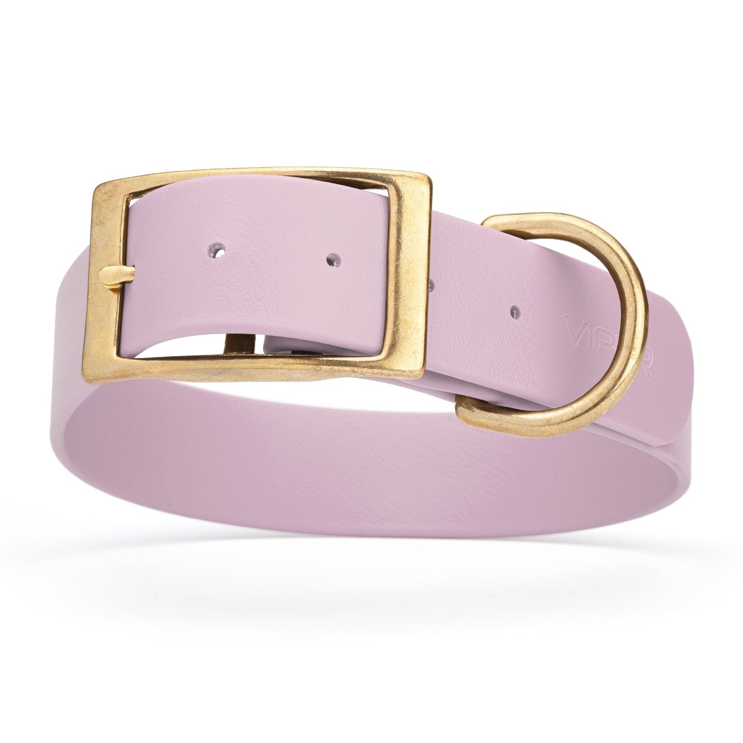 Viper Biothane Waterproof Dog Collar - Brass Hardware - 1.5in Wide - Size XXL (24" - 28")
