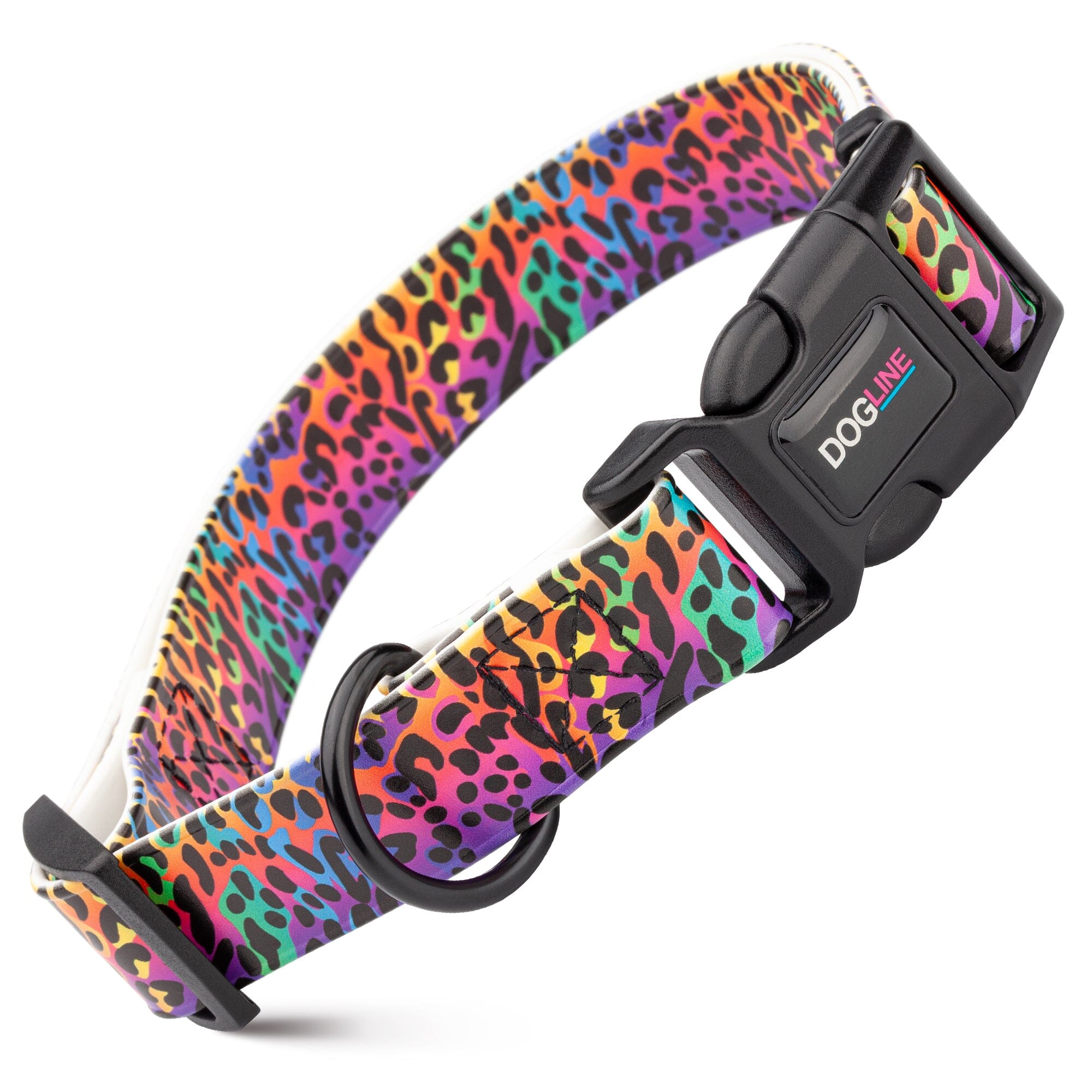 Dogline Biothane Full Color Design Printed Dog Collar with Quick Release Buckle