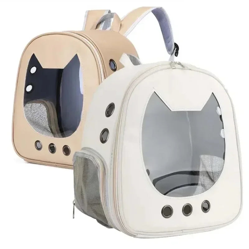 1 of 3  colors Breathable Pet Carrier Backpack Transparent Front and Shoulder Bag