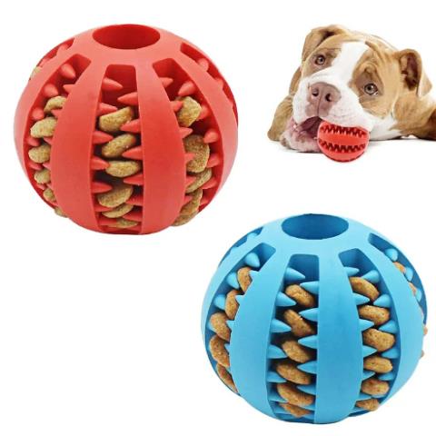 Dog Food Ball Chew Toy for Tooth Cleaning