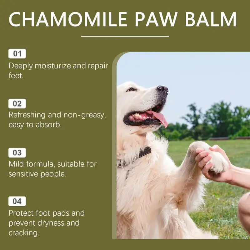 Chamomile Paw Pad Balm 30g For Dry Cracked Paws - Love My Pet