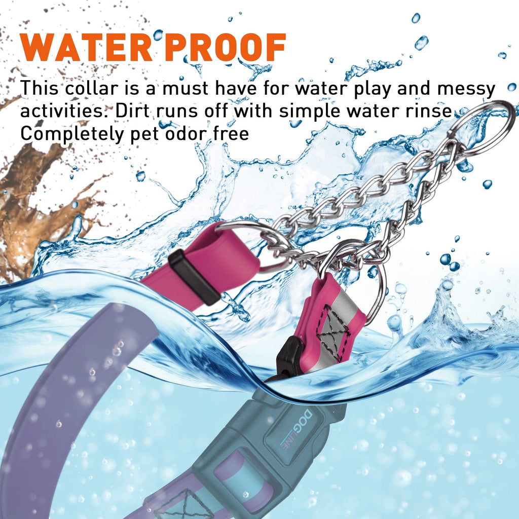 Reflective Biothane Martingale Collar with Quick Release Buckle