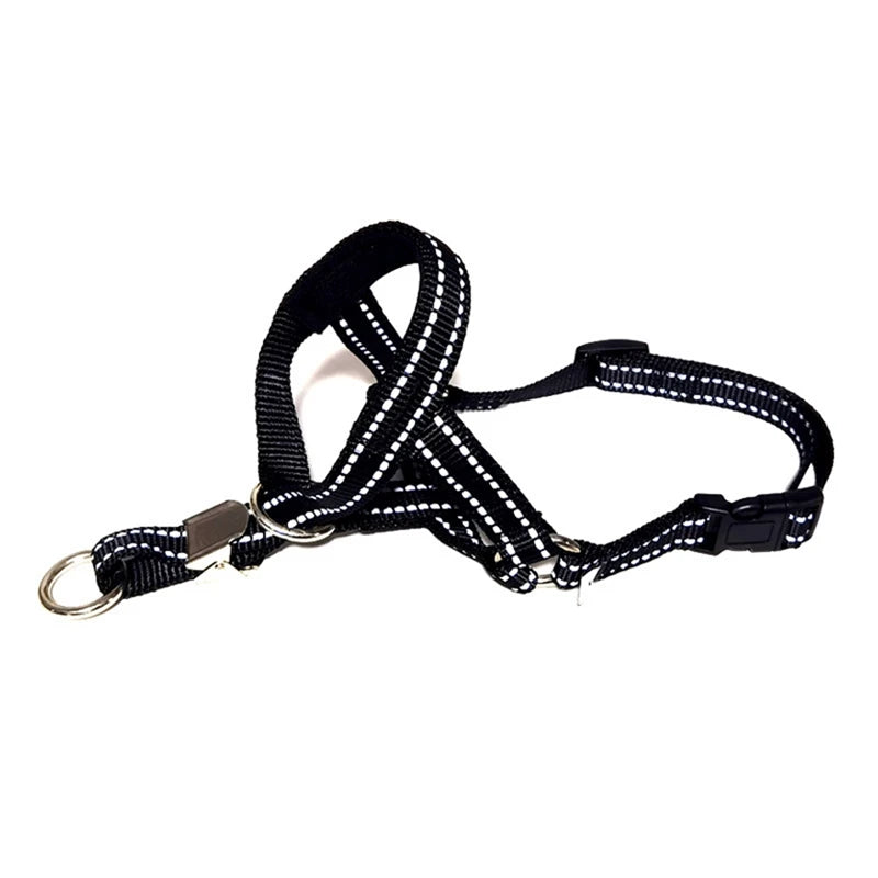 Dog Training Nylon Muzzle Set With Reflective Strips