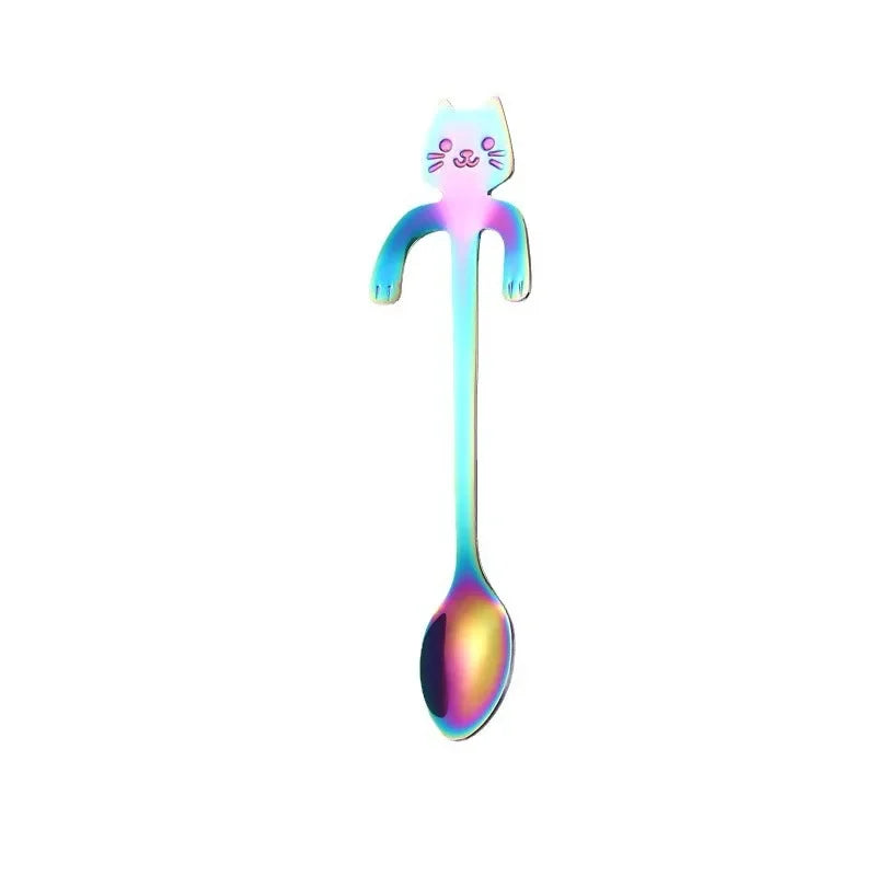 Stainless Steel Spoon Lovely Cute Cat Shape