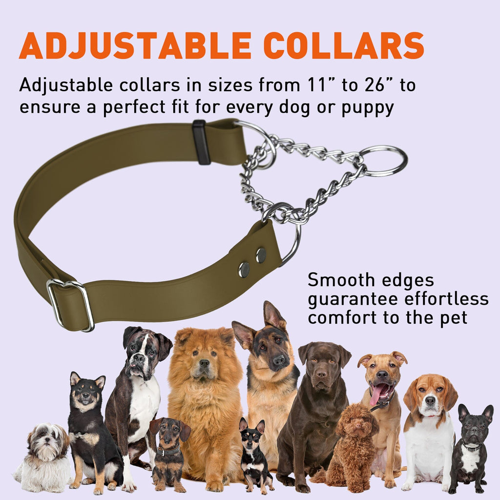 Biothane Adjustable Martingale Collar for Dogs