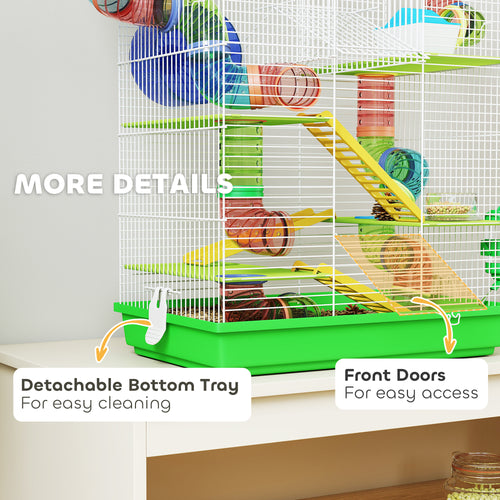 5 Tier Hamster Cage with Tubes and Tunnels