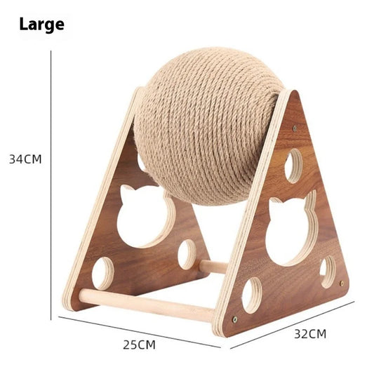 High Quality Wooden Cat Scratch Ball