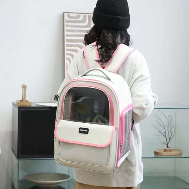 Stylish Pet Backpack and Shoulder Bag Carrier