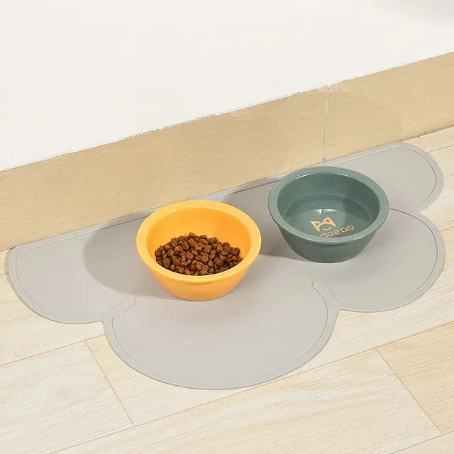 Silicone Pet Bowl Food Mat, Non-Stick and Waterproof